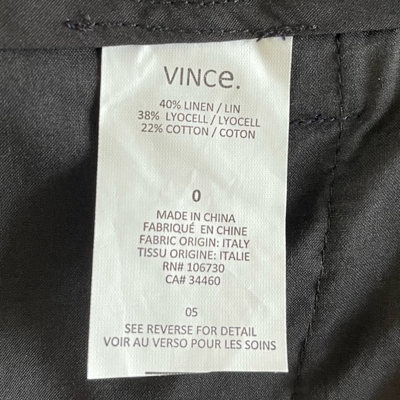 Vince Navy Blue Slouchy Rolled Cuff Shorts - Picture 12 of 15